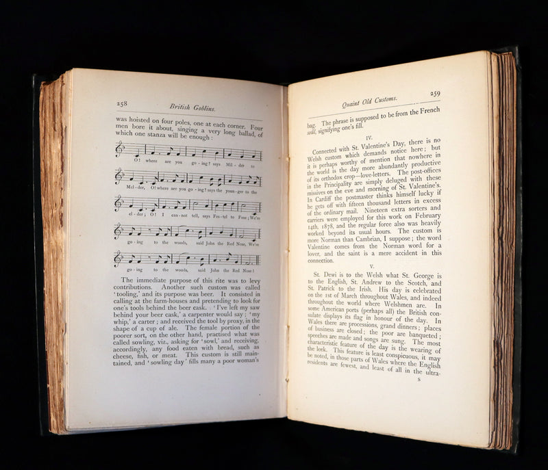 1881 Rare First US Edition - BRITISH GOBLINS : Welsh Folk-lore, Fairy Mythology, Legends & Traditions.