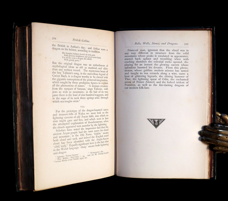 1881 Rare First US Edition - BRITISH GOBLINS : Welsh Folk-lore, Fairy Mythology, Legends & Traditions.