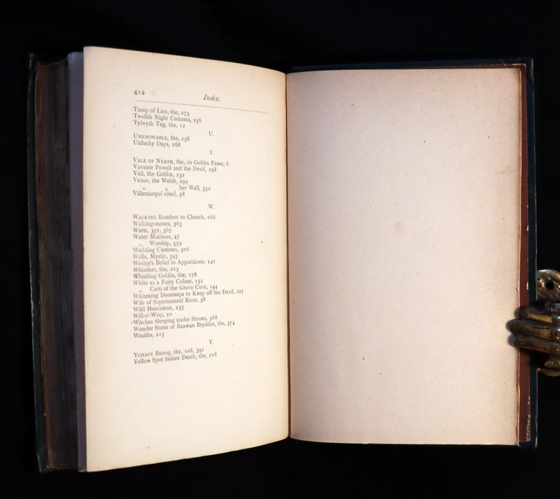 1881 Rare First US Edition - BRITISH GOBLINS : Welsh Folk-lore, Fairy Mythology, Legends & Traditions.