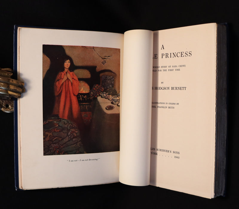 1905 Scarce 1stED Book - A LITTLE PRINCESS by Frances Hodgson Burnett illustrated by Ethel Franklin Betts Bains.