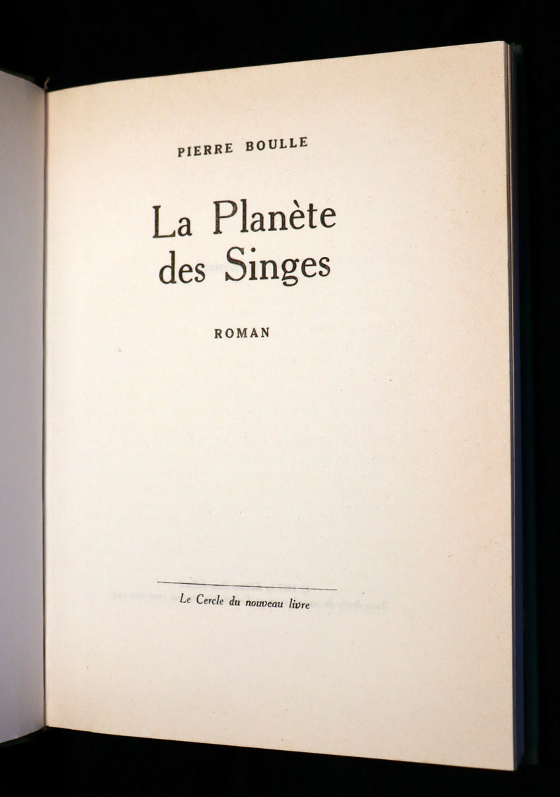 1963 Rare First Limited Edition #104 - La Planete des Singes (The Planet of the Apes) by Pierre Boulle.