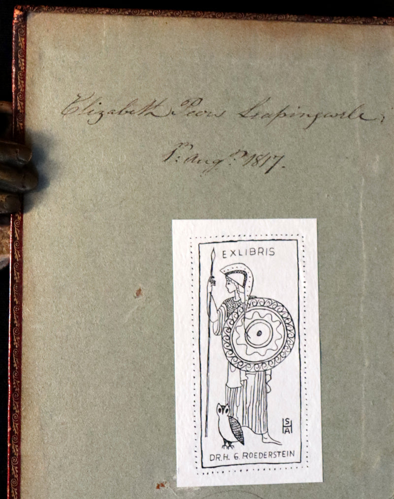 1816 Rare Book -The DANCE of DEATH - Danse Macabre by Hans Holbein, Color illustrated.