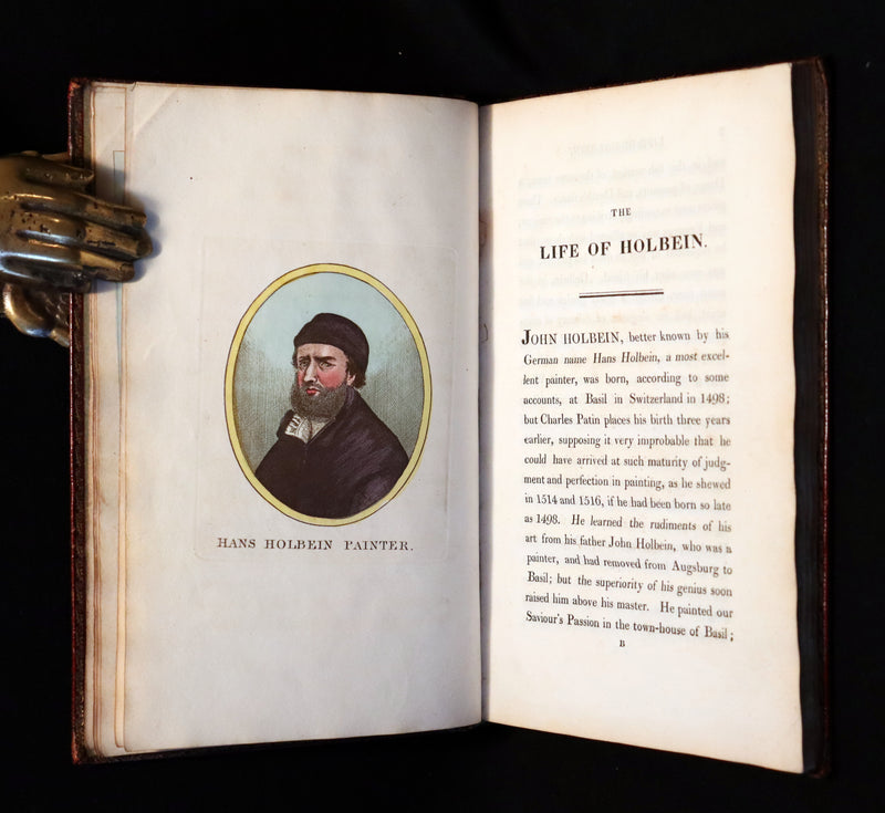 1816 Rare Book -The DANCE of DEATH - Danse Macabre by Hans Holbein, Color illustrated.