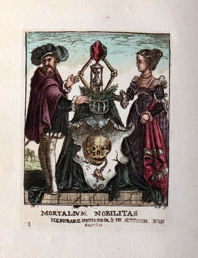 1816 Rare Book -The DANCE of DEATH - Danse Macabre by Hans Holbein, Color illustrated.