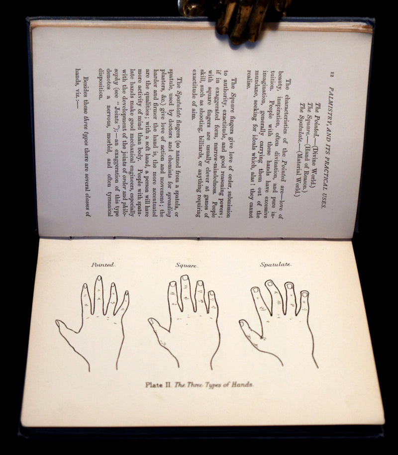 1890 Scarce 1stED Book - PALMISTRY and Its Practical Uses. Astral Influences & the Use of the Divining Rod.