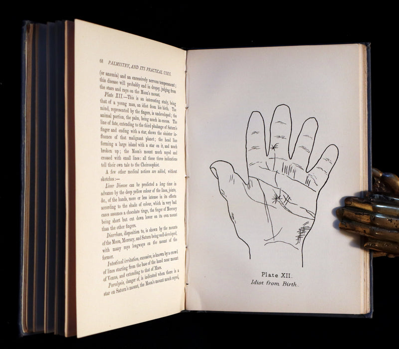 1890 Scarce 1stED Book - PALMISTRY and Its Practical Uses. Astral Influences & the Use of the Divining Rod.
