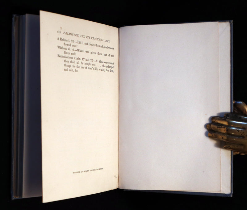 1890 Scarce 1stED Book - PALMISTRY and Its Practical Uses. Astral Influences & the Use of the Divining Rod.