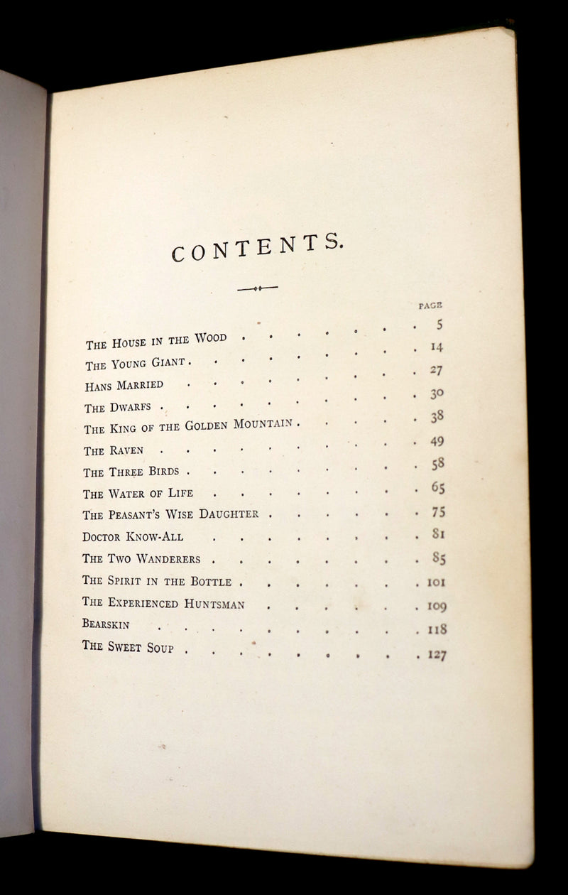 1870's Scarce Fairy Library Edition - The Brothers GRIMM - The HOUSE in the WOOD and Other Tales.