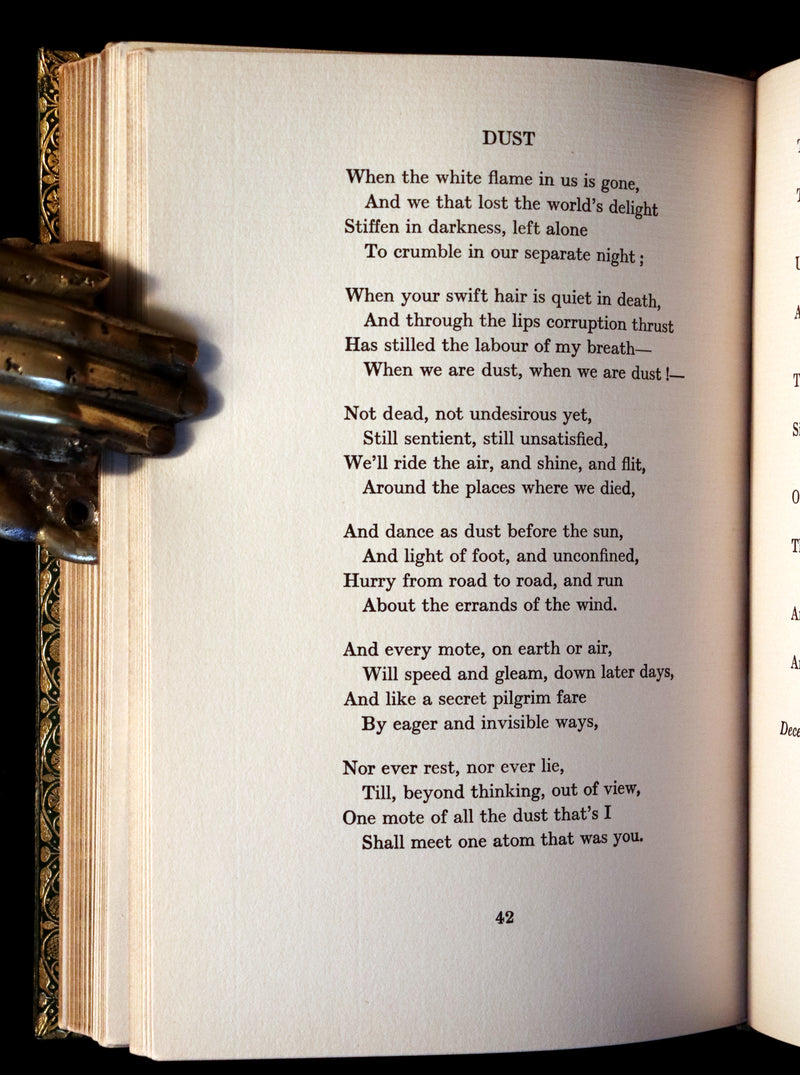 1930 Nice RIVIERE Binding - The Collected Poems of Rupert Brooke. With a Memoir.