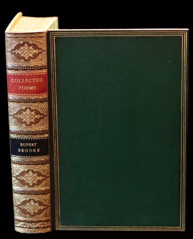 1930 Nice RIVIERE Binding - The Collected Poems of Rupert Brooke. With a Memoir.