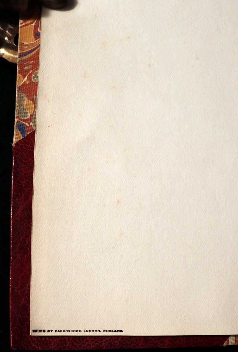 1930 Beautiful Zaehnsdorf Binding - The Testament of Beauty by Robert Bridges.