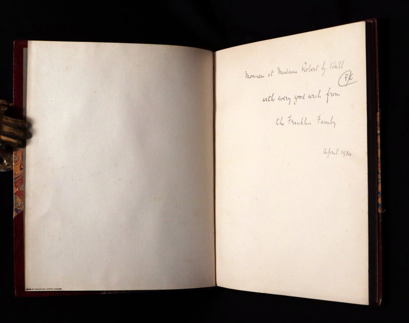 1930 Beautiful Zaehnsdorf Binding - The Testament of Beauty by Robert Bridges.