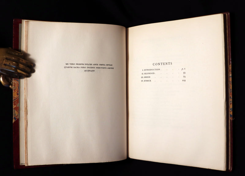 1930 Beautiful Zaehnsdorf Binding - The Testament of Beauty by Robert Bridges.