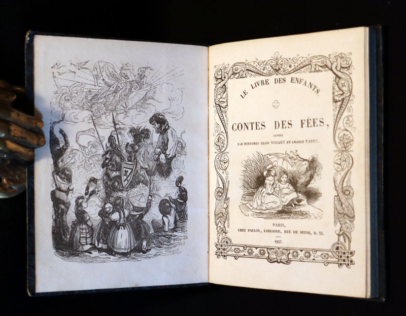 1837 Rare illustrated French Book ~ Contes des Fees - Fairy Tales by Elise Voiart & Amable Tastu