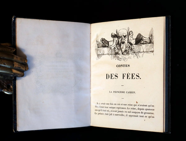1837 Rare illustrated French Book ~ Contes des Fees - Fairy Tales by Elise Voiart & Amable Tastu