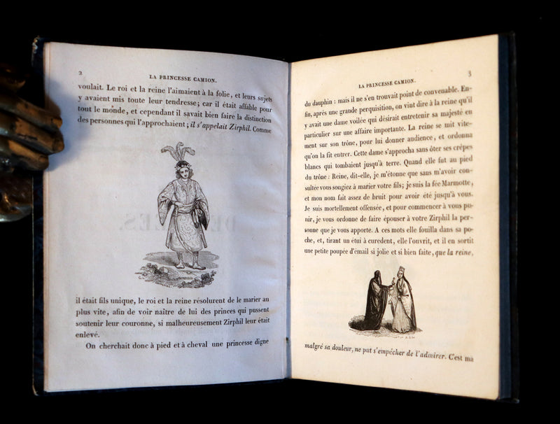 1837 Rare illustrated French Book ~ Contes des Fees - Fairy Tales by Elise Voiart & Amable Tastu