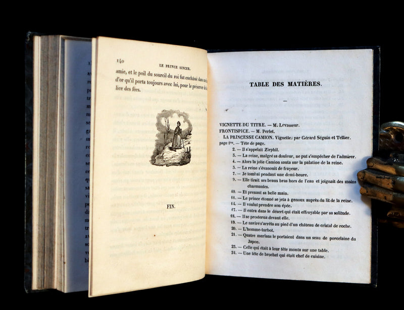 1837 Rare illustrated French Book ~ Contes des Fees - Fairy Tales by Elise Voiart & Amable Tastu