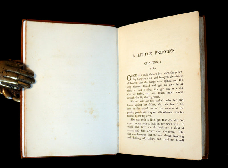 1905 Scarce Book - A LITTLE PRINCESS by Frances Hodgson Burnett illustrated by Harold Piffard.