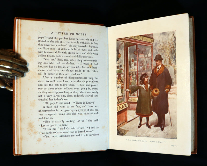 1905 Scarce Book - A LITTLE PRINCESS by Frances Hodgson Burnett illustrated by Harold Piffard.