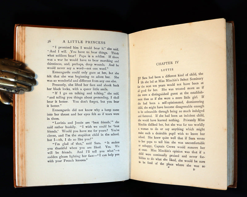 1905 Scarce Book - A LITTLE PRINCESS by Frances Hodgson Burnett illustrated by Harold Piffard.