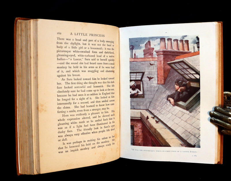 1905 Scarce Book - A LITTLE PRINCESS by Frances Hodgson Burnett illustrated by Harold Piffard.
