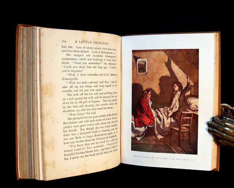 1905 Scarce Book - A LITTLE PRINCESS by Frances Hodgson Burnett illustrated by Harold Piffard.