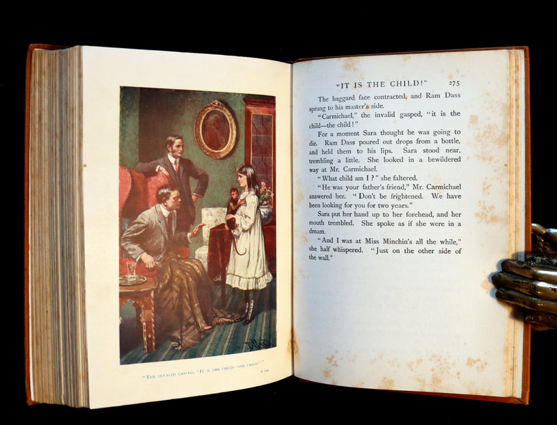 1905 Scarce Book - A LITTLE PRINCESS by Frances Hodgson Burnett illustrated by Harold Piffard.
