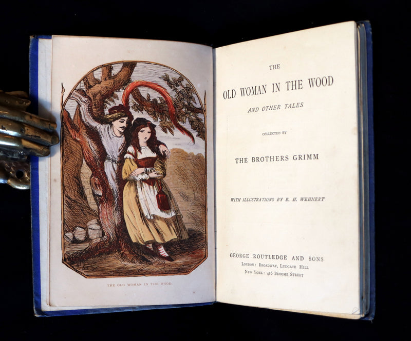 1870's Scarce Fairy Library Edition - The Brothers GRIMM - The OLD WOMAN in the WOOD and Other Tales.