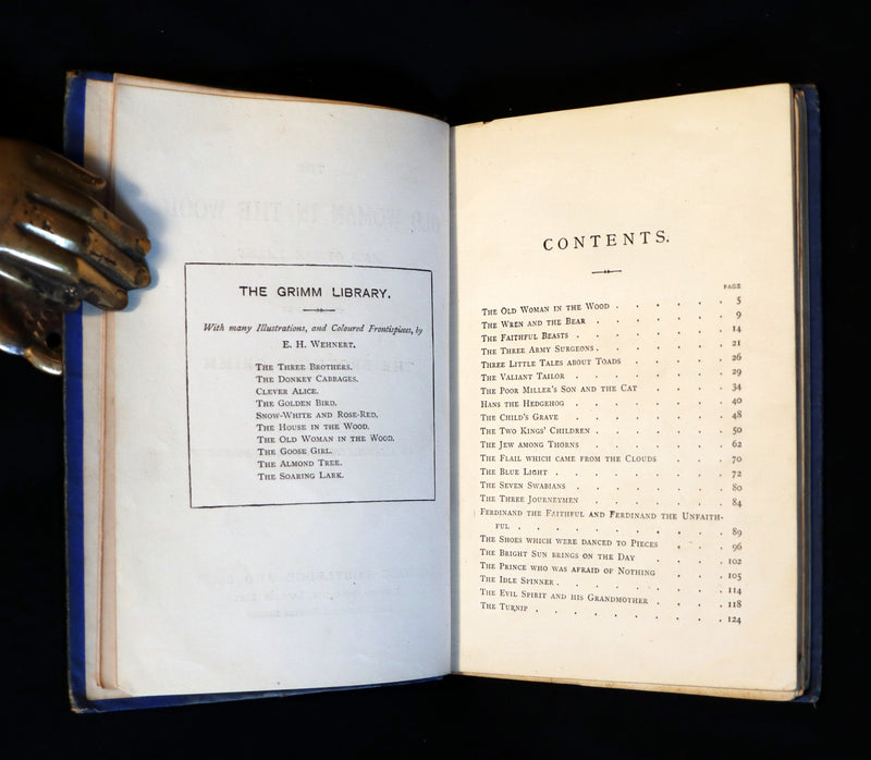 1870's Scarce Fairy Library Edition - The Brothers GRIMM - The OLD WOMAN in the WOOD and Other Tales.