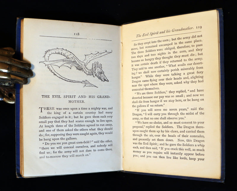 1870's Scarce Fairy Library Edition - The Brothers GRIMM - The OLD WOMAN in the WOOD and Other Tales.