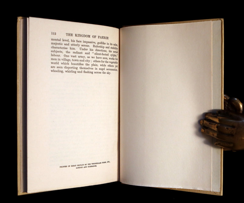 1927 Rare First Edition - THE KINGDOM OF FAERIE (Fairies) by Geoffrey Hodson. Sylphs, Gnome, Deva, Brownies, Mannikins,...