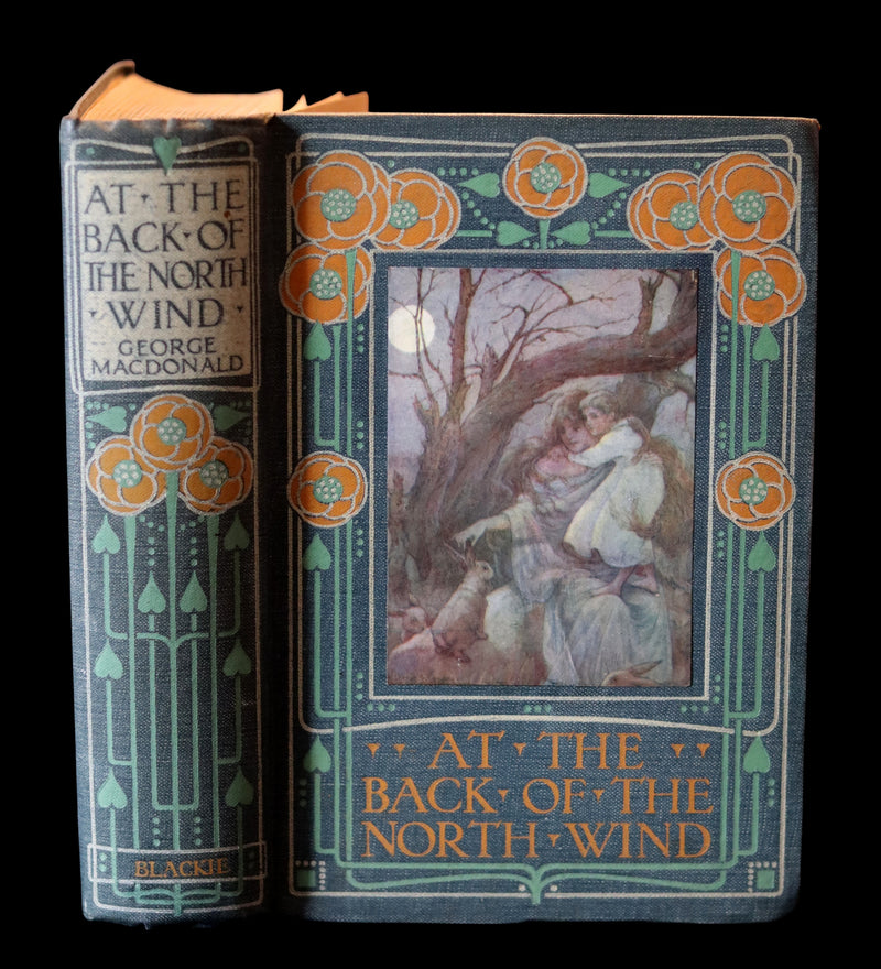 1911 Rare Book - AT THE BACK OF THE NORTH WIND by George MacDonald & Illustrated by Frank C. Pape.