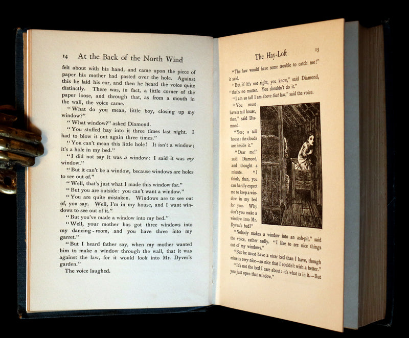 1911 Rare Book - AT THE BACK OF THE NORTH WIND by George MacDonald & Illustrated by Frank C. Pape.