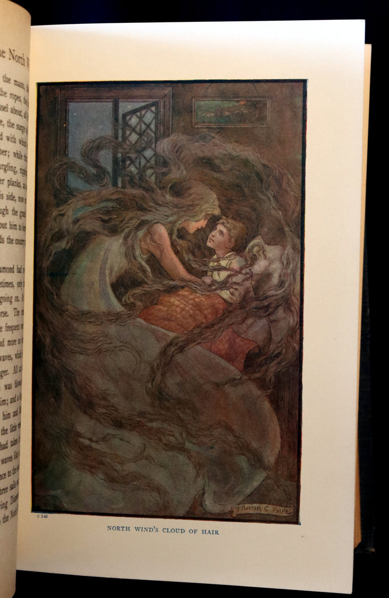 1911 Rare Book - AT THE BACK OF THE NORTH WIND by George MacDonald & Illustrated by Frank C. Pape.