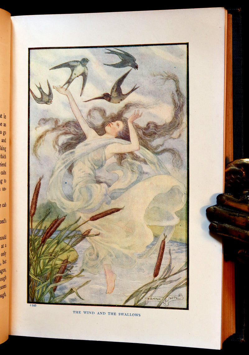 1911 Rare Book - AT THE BACK OF THE NORTH WIND by George MacDonald & Illustrated by Frank C. Pape.