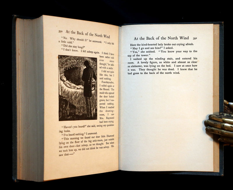 1911 Rare Book - AT THE BACK OF THE NORTH WIND by George MacDonald & Illustrated by Frank C. Pape.