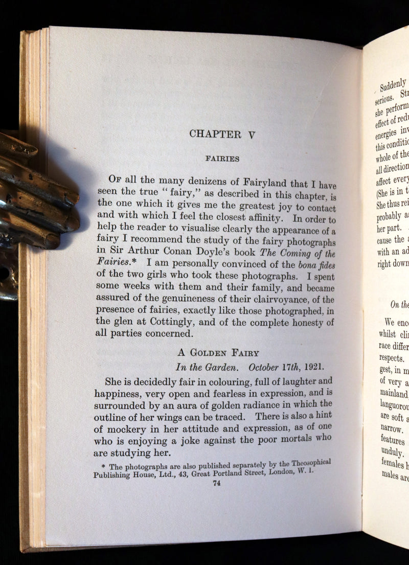 1930 Rare Book - Fairies at Work and at Play observed by Geoffrey Hodson.