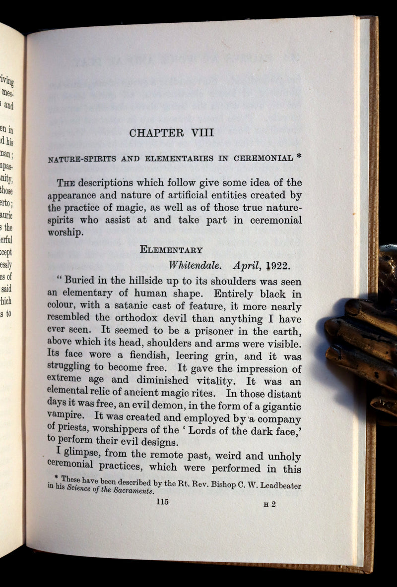 1930 Rare Book - Fairies at Work and at Play observed by Geoffrey Hodson.