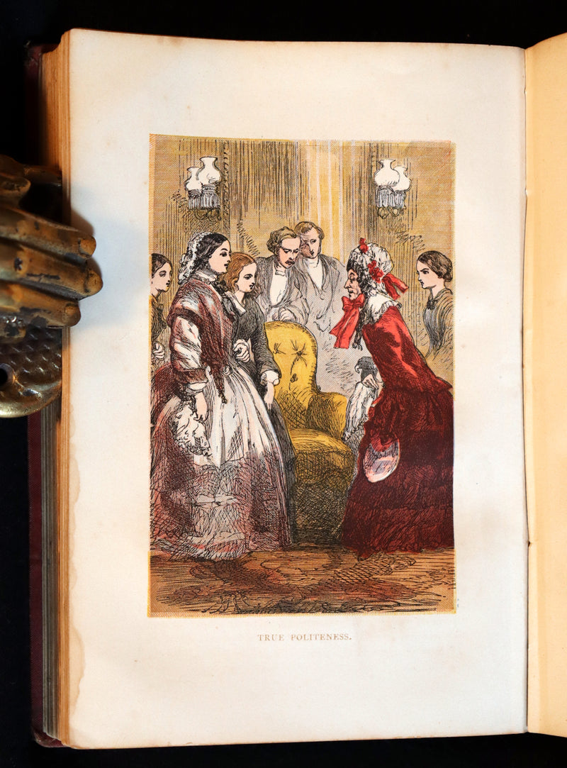 1875 Rare Book - The LAMPLIGHTER by Maria Susanna Cummins. Illustrated in color.