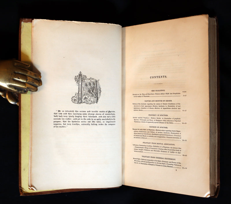 1841 Rare First Edition - Dendy's PHILOSOPHY OF MYSTERY or Ghosts, Fairy Mythology, Spectres, Demonology.