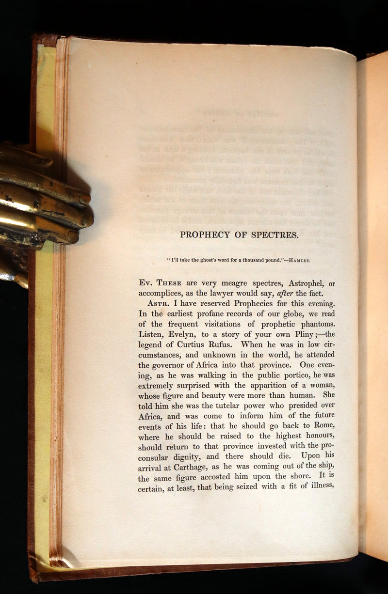 1841 Rare First Edition - Dendy's PHILOSOPHY OF MYSTERY or Ghosts, Fairy Mythology, Spectres, Demonology.
