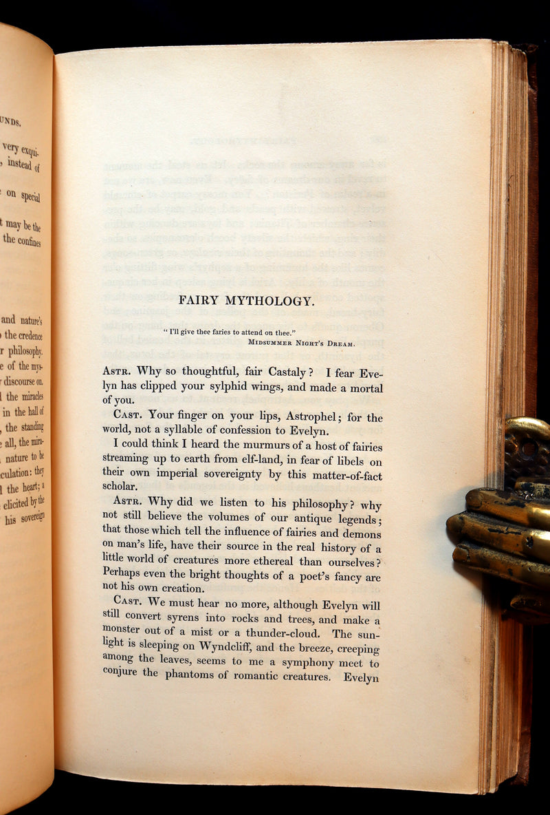 1841 Rare First Edition - Dendy's PHILOSOPHY OF MYSTERY or Ghosts, Fairy Mythology, Spectres, Demonology.