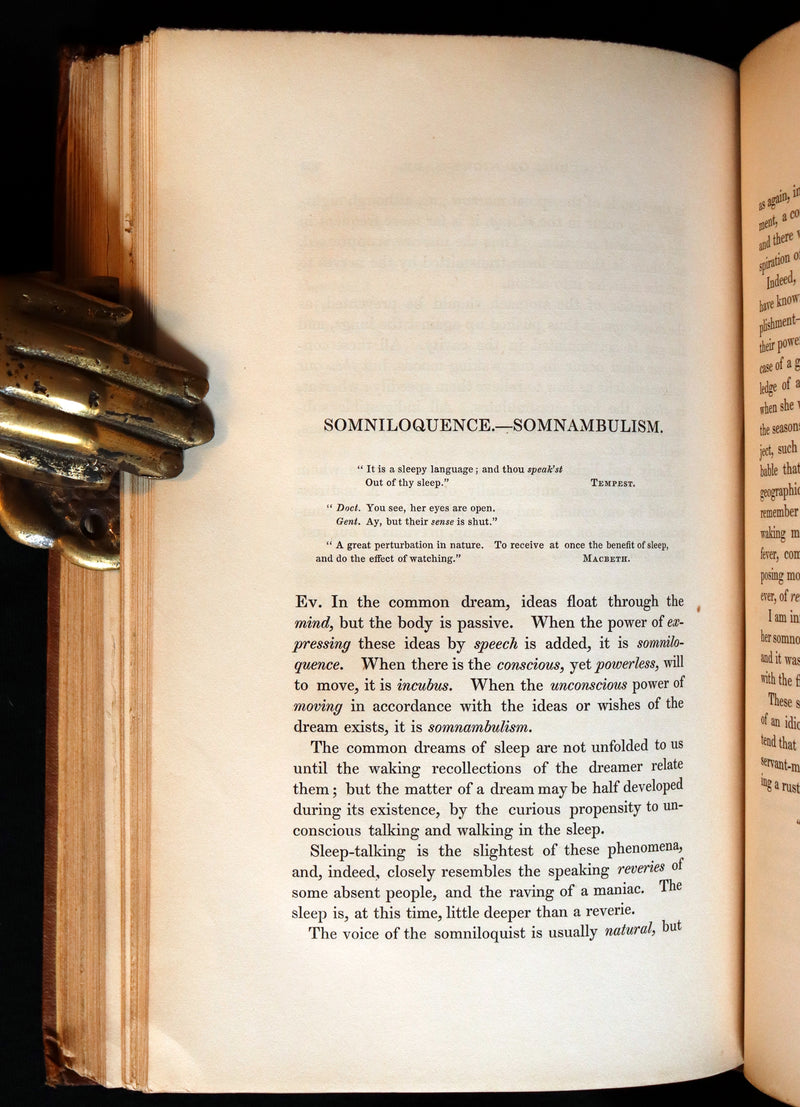 1841 Rare First Edition - Dendy's PHILOSOPHY OF MYSTERY or Ghosts, Fairy Mythology, Spectres, Demonology.
