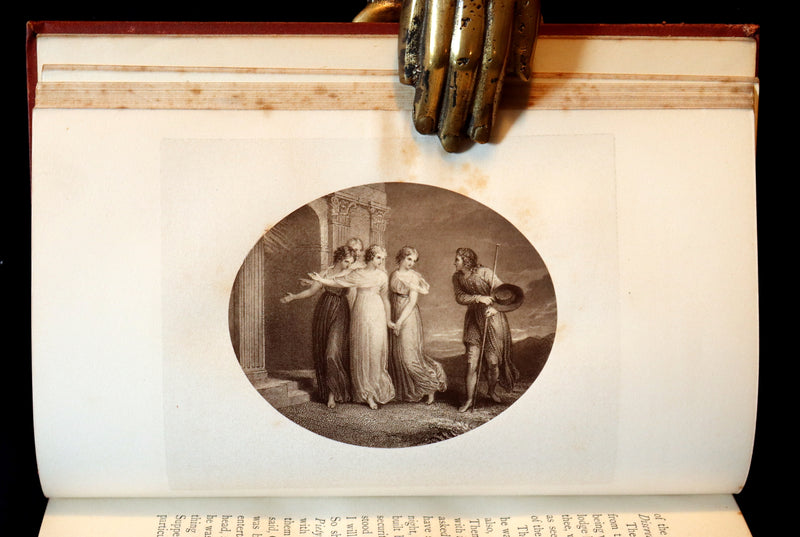 1881 Rare Victorian Book - The Pilgrim's Progress with Stothard Illustrations In Permanent Photography.