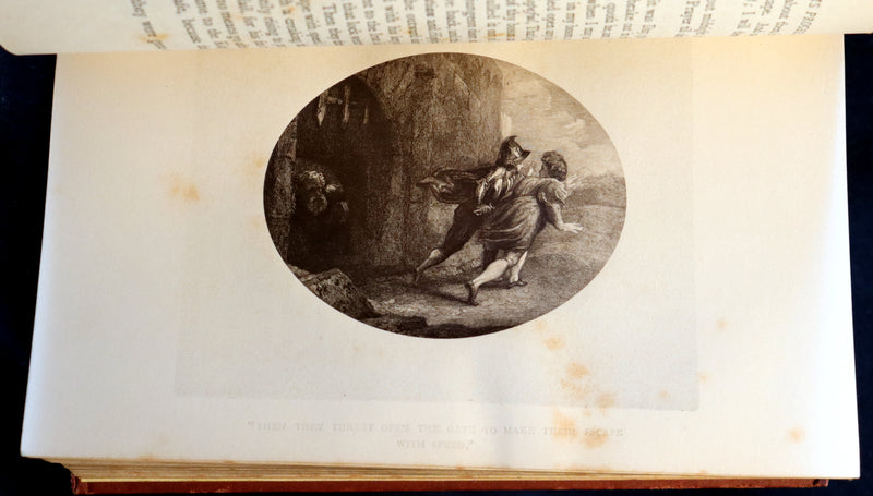 1881 Rare Victorian Book - The Pilgrim's Progress with Stothard Illustrations In Permanent Photography.
