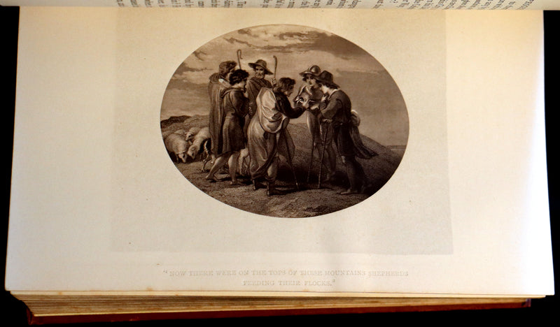 1881 Rare Victorian Book - The Pilgrim's Progress with Stothard Illustrations In Permanent Photography.