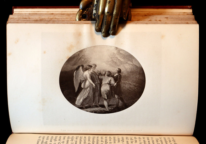 1881 Rare Victorian Book - The Pilgrim's Progress with Stothard Illustrations In Permanent Photography.