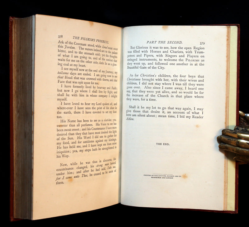1881 Rare Victorian Book - The Pilgrim's Progress with Stothard Illustrations In Permanent Photography.