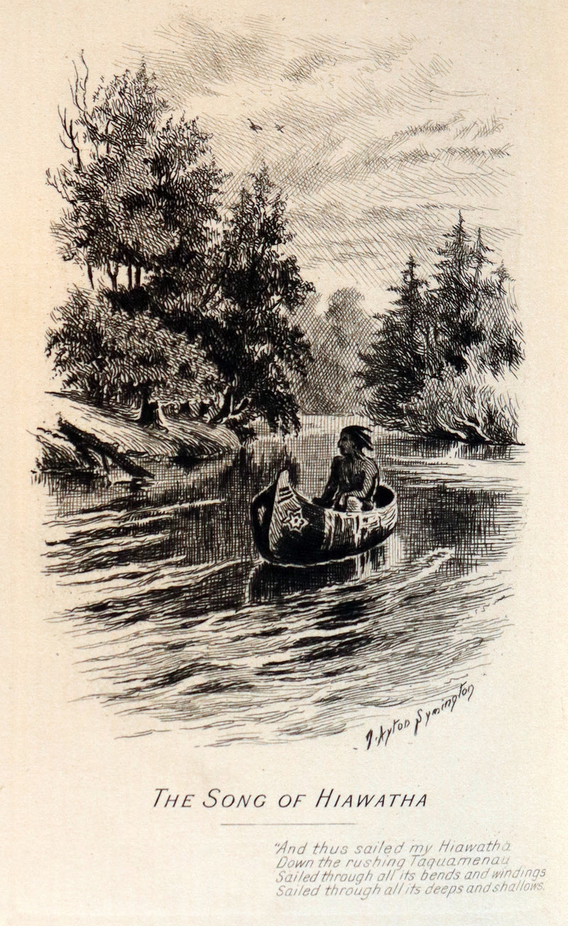 1890 Scarce Book bound by Ramage - The Poetical Works of Henry Wadsworth Longfellow Illustrated by Symington.