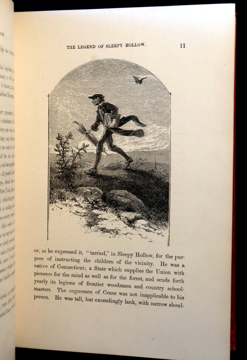 1875 Scarce Book - The Legend of Sleepy Hollow, and The Spectre Bridegroom by Washington Irving.